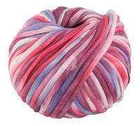 LANA GROSSA Gelato | Weiches, gefülltes Baumwoll-Schlauchbändchen mit buntem Sprenkeldruck | Handstrickgarn aus 52% Baumwolle & 48% Polyamid | 100g Wolle zum Stricken & Häkeln | 80m Garn FB 12