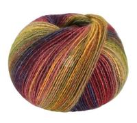 LANA GROSSA Gianna | Baumwolle, weichen Merino- und Kaschmirfasern | Handstrickgarn aus 80% Cotton (Bio), 15% Virgin Wool (Merino) & 5% Cashmere | 50g Wolle, Stricken & Häkeln | 180m Garn FB 10