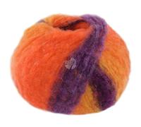 LANA GROSSA Gigante | Handstrickgarn aus 70% Alpaka (Fein) & 30% Polyamid | 100g Wolle zum Stricken & Häkeln | 300m Garn | Dunkelviolett/Gelb/Graulila/Orange/Blauviolett - 2
