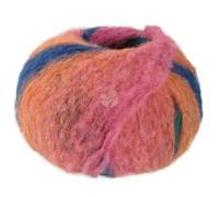 LANA GROSSA Gigante | Voluminöses Alpakagarn mit Effektstruktur und Streifen im Farbverlauf | Handstrickgarn aus 70% Alpaka (Fein) & 30% Polyamid | 100g Wolle zum Stricken & Häkeln | 300m Garn FB 15