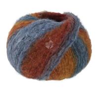 LANA GROSSA Gigante | Voluminöses Alpakagarn mit Effektstruktur und Streifen im Farbverlauf | Handstrickgarn aus 70% Alpaka (Fein) & 30% Polyamid | 100g Wolle zum Stricken & Häkeln | 300m Garn FB 19