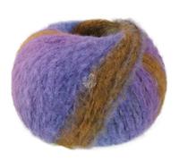 LANA GROSSA Gigante | Voluminöses Alpakagarn mit Effektstruktur und Streifen im Farbverlauf | Handstrickgarn aus 70% Alpaka (Fein) & 30% Polyamid | 100g Wolle zum Stricken & Häkeln | 300m Garn FB 14