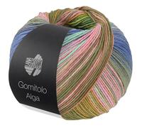 Lana Grossa Garn Gomitolo Alga – Baumwollmischgarn Bambus/Seacell, mehrfarbig, 100 g, 280 m