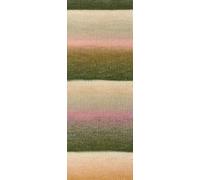 LANA GROSSA Gomitolo Fumo | Dochtgarn mit regelmäßigem Farbverlauf in breiten Streifen | Handstrickgarn aus 50% Schurwolle & 50% Acryl | 200g Wolle zum Stricken & Häkeln | 700m GarnFB 516