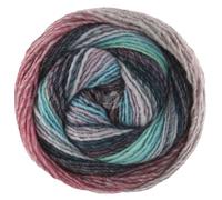 LANA GROSSA Gomitolo Fumo | Dochtgarn mit regelmäßigem Farbverlauf in breiten Streifen | Handstrickgarn aus 50% Schurwolle & 50% Acryl | 200g Wolle zum Stricken & Häkeln | 700m GarnFB 512