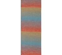 LANA GROSSA Gomitolo Gala| Dochtgarn im Farbverlauf mit dezentem Lurex-Effekt | Handstrickgarn aus 60% Schurwolle, 38% Polyacryl & 2% Polyester | 200g Wolle zum Stricken & Häkeln | 700m,FB 4033