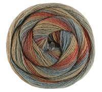 LANA GROSSA Gomitolo Gala| Dochtgarn im Farbverlauf mit dezentem Lurex-Effekt | Handstrickgarn aus 60% Schurwolle, 38% Polyacryl & 2% Polyester | 200g Wolle zum Stricken & Häkeln | 700m,FB 4033