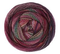 LANA GROSSA Gomitolo Intenso | Dochtgarn mit unregelmäßigem Ringeleffekt | Handstrickgarn aus 50% Schurwolle & 50% Acryl | 200g Wolle zum Stricken & Häkeln | 700m GarnFB 237