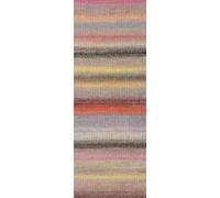 LANA GROSSA Gomitolo Intenso | Dochtgarn mit unregelmäßigem Ringeleffekt | Handstrickgarn aus 50% Schurwolle & 50% Acryl | 200g Wolle zum Stricken & Häkeln | 700m GarnFB 236