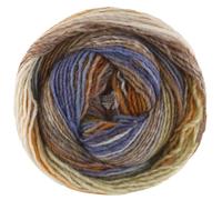 LANA GROSSA Gomitolo Intenso | Dochtgarn mit unregelmäßigem Ringeleffekt | Handstrickgarn aus 50% Schurwolle & 50% Acryl | 200g Wolle zum Stricken & Häkeln | 700m GarnFB 235