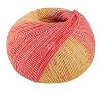 LANA GROSSA Gomitolo Mambo | Flauschig Baumwollgarn mit Streifen-Farbverlauf aus dem Knäuel | Handstrickgarn aus 100% Baumwolle (Bio) |100g Wolle zum Stricken & Häkeln | 240m Garn FB 2031