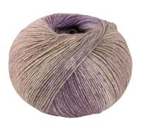 LANA GROSSA Gomitolo Mambo | Flauschig Baumwollgarn mit Streifen-Farbverlauf aus dem Knäuel | Handstrickgarn aus 100% Baumwolle (Bio) |100g Wolle zum Stricken & Häkeln | 240m Garn FB 2034