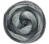 Lana Grossa GOMITOLO VERSIONE, 413 silber-/hell-/mittel-/dunkelgrau, 200g, 60% Schurwolle/40% Polyacryl, Wolle, Schafswolle