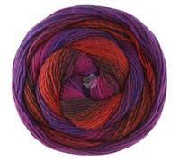 LANA GROSSA Gomitolo Versione | Dochtgarn mit Farbverlauf | Handstrickgarn aus 60% Schurwolle & 40% Polyacryl | 200g Wolle zum Stricken & Häkeln | 700m GarnFB 459