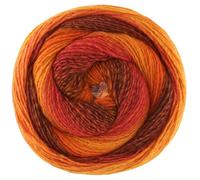 LANA GROSSA Gomitolo Versione | Dochtgarn mit Farbverlauf | Handstrickgarn aus 60% Schurwolle & 40% Polyacryl | 200g Wolle zum Stricken & Häkeln | 700m GarnFB 457