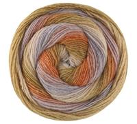 LANA GROSSA Gomitolo Versione | Dochtgarn mit Farbverlauf | Handstrickgarn aus 60% Schurwolle & 40% Polyacryl | 200g Wolle zum Stricken & Häkeln | 700m GarnFB 458