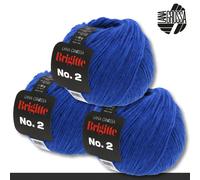 LANA GROSSA Lana Grossa 3 x 50 g Brigitte No. 2 Netzgarn Wolle Alpaka Baumwolle 46 Farben Verschiedene zur Auswahl 0.15 kg