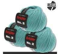 LANA GROSSA Lana Grossa 3 x 50 g Brigitte No. 2 Netzgarn Wolle Alpaka Baumwolle 46 Farben Verschiedene zur Auswahl 0.15 kg