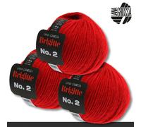 LANA GROSSA Lana Grossa 3 x 50 g Brigitte No. 2 Netzgarn Wolle Alpaka Baumwolle 46 Farben Verschiedene zur Auswahl 0.15 kg