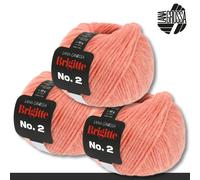 LANA GROSSA Lana Grossa 3 x 50 g Brigitte No. 2 Netzgarn Wolle Alpaka Baumwolle 46 Farben Verschiedene zur Auswahl 0.15 kg