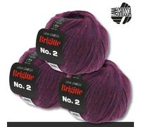 LANA GROSSA Lana Grossa 3 x 50 g Brigitte No. 2 Netzgarn Wolle Alpaka Baumwolle 46 Farben Verschiedene zur Auswahl 0.15 kg