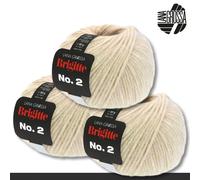 LANA GROSSA Lana Grossa 3 x 50 g Brigitte No. 2 Netzgarn Wolle Alpaka Baumwolle 46 Farben Verschiedene zur Auswahl 0.15 kg