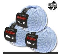 LANA GROSSA Lana Grossa 3 x 50 g Brigitte No. 2 Netzgarn Wolle Alpaka Baumwolle 46 Farben Verschiedene zur Auswahl 0.15 kg