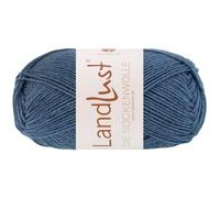 LandLust die Sockenwolle 50g Melange 4-fach 1604 - Jeansblau meliert