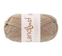 LandLust die Sockenwolle 50g Melange 4-fach 1609 - Sand meliert