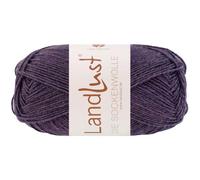 LandLust die Sockenwolle 50g Melange 4-fach 1601 - Dunkelviolett meliert