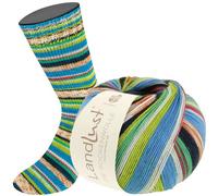 LANA GROSSA Landlust die Sockenwolle | Garn aus Merinowolle in verschiedenen Farben | Handstrickgarn aus 80% Schurwolle (Merino) & 20% Polyamid | 100g Wolle zum Stricken & Häkeln | 420m Garn FB314