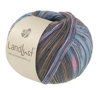 LANA GROSSA Landlust die Sockenwolle | Garn aus Merinowolle in verschiedenen Farben | Handstrickgarn aus 80% Schurwolle (Merino) & 20% Polyamid | 100g Wolle zum Stricken & Häkeln | 420m Garn