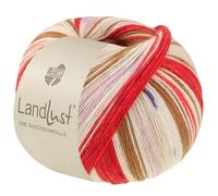 LANA GROSSA Landlust die Sockenwolle | Garn aus Merinowolle in verschiedenen Farben | Handstrickgarn aus 80% Schurwolle (Merino) & 20% Polyamid | 100g Wolle zum Stricken & Häkeln | 420m Garn FB 725