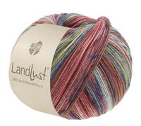 LANA GROSSA Landlust die Sockenwolle | Garn aus Merinowolle in verschiedenen Farben | Handstrickgarn aus 80% Schurwolle (Merino) & 20% Polyamid | 100g Wolle zum Stricken & Häkeln | 420m Garn FB 617