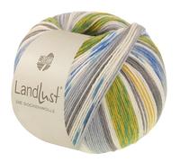 LANA GROSSA Landlust die Sockenwolle | Garn aus Merinowolle in verschiedenen Farben | Handstrickgarn aus 80% Schurwolle (Merino) & 20% Polyamid | 100g Wolle zum Stricken & Häkeln | 420m Garn FB 724