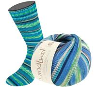 LANA GROSSA Landlust die Sockenwolle | Garn aus Merinowolle in verschiedenen Farben | Handstrickgarn aus 80% Schurwolle (Merino) & 20% Polyamid | 100g Wolle zum Stricken & Häkeln | 420m Garn FB316