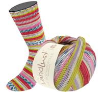 LANA GROSSA Landlust die Sockenwolle | Garn aus Merinowolle in verschiedenen Farben | Handstrickgarn aus 80% Schurwolle (Merino) & 20% Polyamid | 100g Wolle zum Stricken & Häkeln | 420m Garn FB311