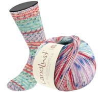 LANA GROSSA Landlust die Sockenwolle | Garn aus Merinowolle in verschiedenen Farben | Handstrickgarn aus 80% Schurwolle (Merino) & 20% Polyamid | 100g Wolle zum Stricken & Häkeln | 420m Garn FB515