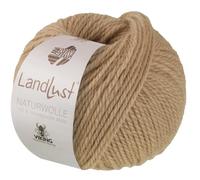 LANA GROSSA Landlust Naturwolle | 100% norwegische Schurwolle klassisch verzwirnt | Handstrickgarn aus 100% Schurwolle (Norwegisch) | 50g Wolle zum Stricken & Häkeln | 85m Garn FB 16