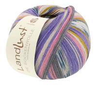 LANA GROSSA Landlust Sockenwolle 6-fach | Klassiker, bedruckt und waschmaschinenfest | Handstrickgarn aus 80% Schurwolle (Merino) & 20% Polyamid | 150g Wolle zum Stricken & Häkeln | 390m Garn FB926
