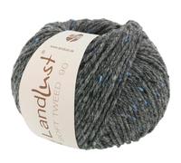 LANA GROSSA Landlust Soft Tweed 90 | Klassisch verzwirntes Tweedgarn aus Schurwolle mit mehrfarbigen Noppen | Handstrickgarn aus 100% Schurwolle (Merino) | 50g Wolle zum Stricken & Häkeln | 90m Garn