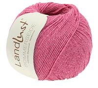 Lana Grossa Landlust Sommerseide uni, mélange, Farbe:033 - Pink