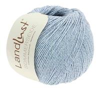 LANA GROSSA Landlust Sommerseide | Feines & leichtes Baumwoll-Seidengarn | Handstrickgarn aus 50% Seide & 50% Baumwolle | 50g Wolle zum Stricken & Häkeln | 170m Garn FB 27