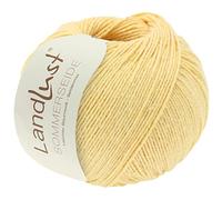 LANA GROSSA Landlust Sommerseide | Feines & leichtes Baumwoll-Seidengarn | Handstrickgarn aus 50% Seide & 50% Baumwolle | 50g Wolle zum Stricken & Häkeln | 170m Garn FB 38