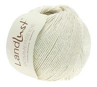 LANA GROSSA Landlust Sommerseide | Feines & leichtes Baumwoll-Seidengarn | Handstrickgarn aus 50% Seide & 50% Baumwolle | 50g Wolle zum Stricken & Häkeln | 170m Garn FB 1
