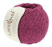 LANA GROSSA Landlust Sommerseide | Feines & leichtes Baumwoll-Seidengarn | Handstrickgarn aus 50% Seide & 50% Baumwolle | 50g Wolle zum Stricken & Häkeln | 170m Garn FB 29