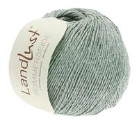LANA GROSSA Landlust Sommerseide | Feines & leichtes Baumwoll-Seidengarn | Handstrickgarn aus 50% Seide & 50% Baumwolle | 50g Wolle zum Stricken & Häkeln | 170m Garn FB 5
