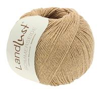 LANA GROSSA Landlust Sommerseide | Feines & leichtes Baumwoll-Seidengarn | Handstrickgarn aus 50% Seide & 50% Baumwolle | 50g Wolle zum Stricken & Häkeln | 170m Garn FB 44