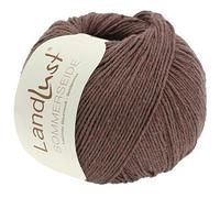LANA GROSSA Landlust Sommerseide | Feines & leichtes Baumwoll-Seidengarn | Handstrickgarn aus 50% Seide & 50% Baumwolle | 50g Wolle zum Stricken & Häkeln | 170m Garn FB 45