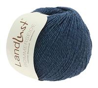 LANA GROSSA Landlust Sommerseide | Feines & leichtes Baumwoll-Seidengarn | Handstrickgarn aus 50% Seide & 50% Baumwolle | 50g Wolle zum Stricken & Häkeln | 170m Garn FB 9